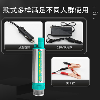 38型电动抽油泵12vp24v220v迷你电动柴油泵大功率自吸电动加油泵
