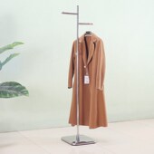 童T装 中岛架正侧挂男女装 高低伸缩挂衣 店展示架不锈钢落地式 服装