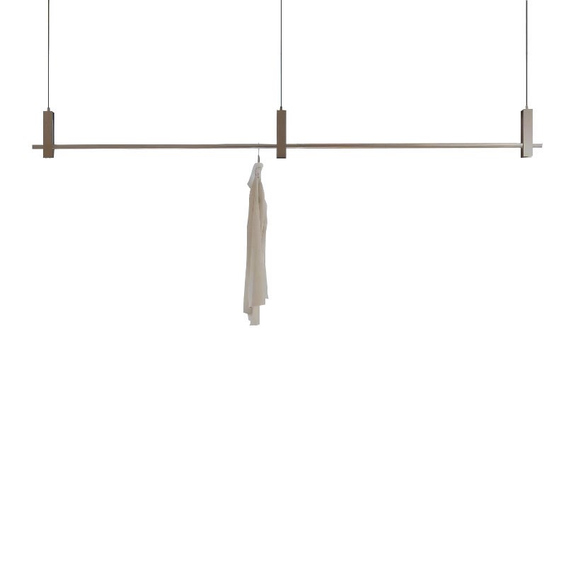 服装店不锈钢吊杆吊顶o悬挂展示架简约女装挂衣架橱窗吊架陈列货