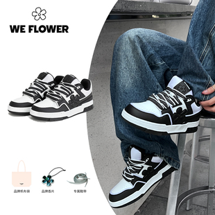We Flower小花鞋国潮2025新款男女百搭防滑耐磨休闲鞋