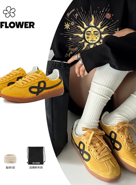 We Flower秋季新上德训鞋女男同款透气日常时尚休闲鞋板鞋通勤鞋