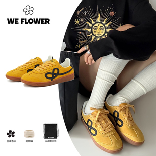 女男同款 透气日常时尚 休闲鞋 通勤鞋 新上德训鞋 板鞋 Flower秋季