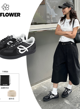 We Flower联名款2025德训鞋女男同款百搭运动休闲鞋板鞋