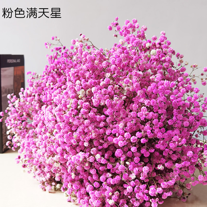 满天星干花花束客厅摆设鲜插干花真花装饰摆件包装送人论斤卖