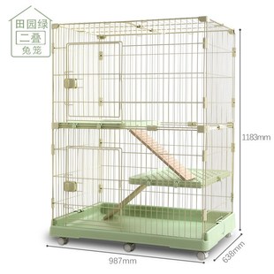 创逸兔笼单层双层猫笼兔子笼子家用室内大号小兔笼养兔宠物兔