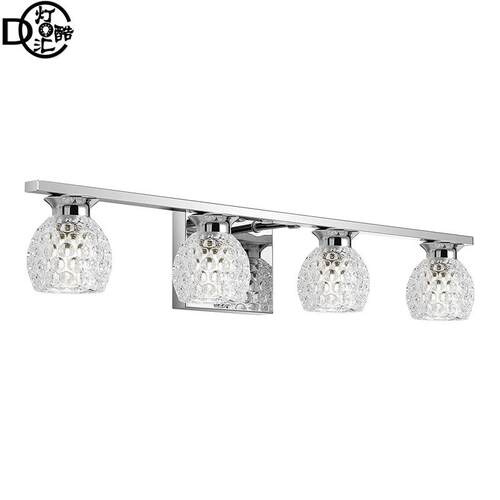 Vanity Light跨境亚马逊现代水晶电镀壁灯卧室床头浴室镜前灯新款