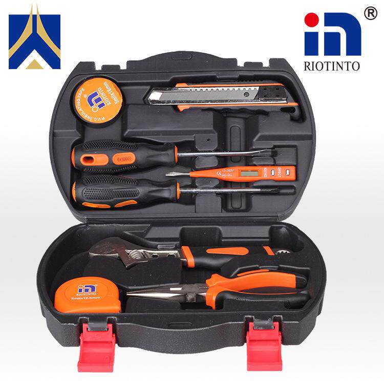 新品系列 家用手动维修工具箱套装 9件套精品工具套装