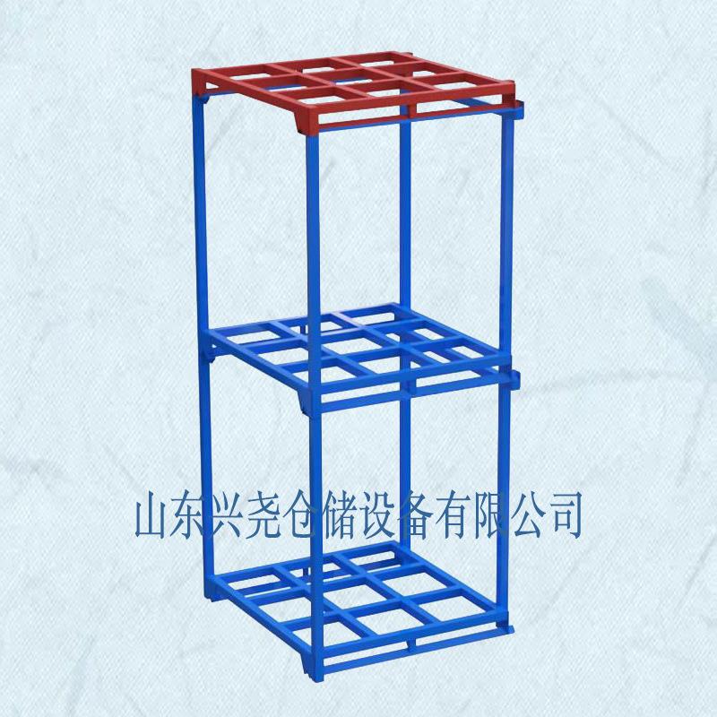 巧固架 冷库方管铁框货架物流仓储轮胎堆叠架多层重型移动堆垛架