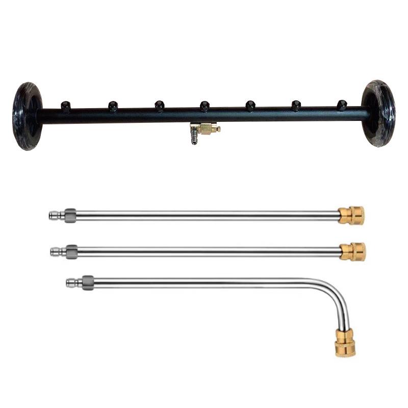 跨境高压清洗机汽车底盘路面双功能清洗器可调节7孔水扫帚