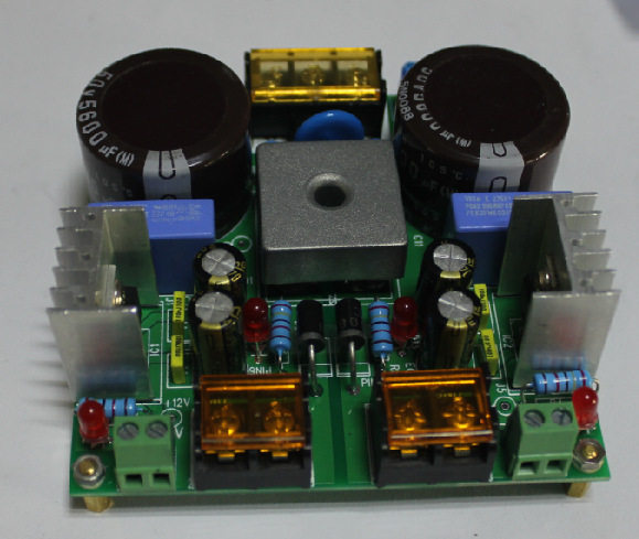 大功率整流板 正负24V+-12V 功放电源 板12000UF电容 25A整流桥堆
