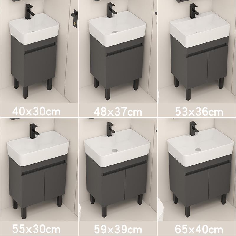 小户型多层实木浴室柜超窄卫生间落地洗漱台洗面脸盆洗手池柜组合