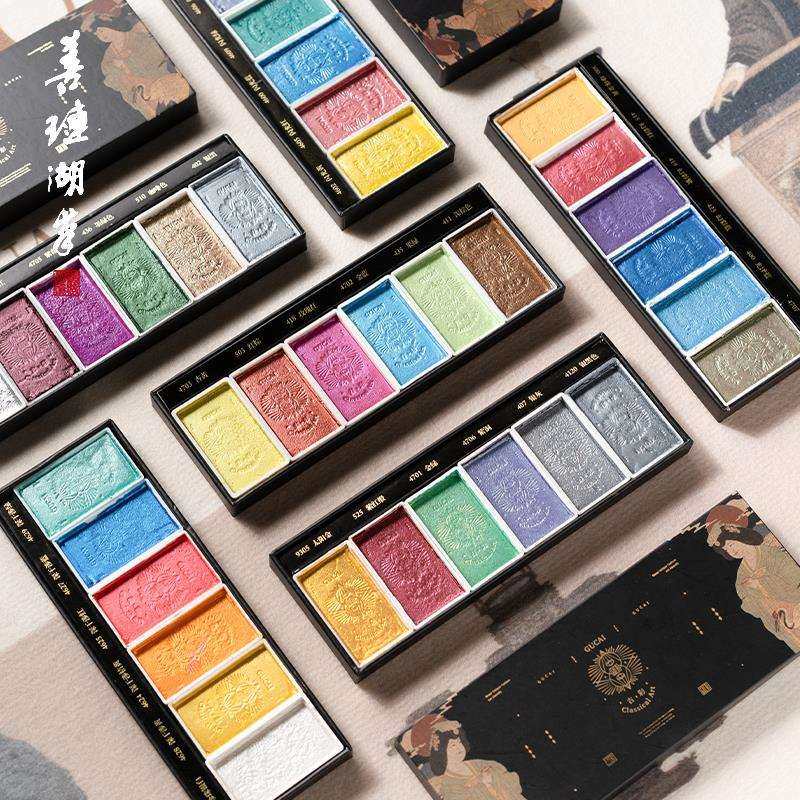 善琏湖笔固体国画颜料珠光古彩初学者套装用品工具全套鲁本斯中国,鲜花速递/花卉仿真/绿植园艺,割草机/草坪机,淘宝优惠券,粉丝福利购,淘宝优惠卷