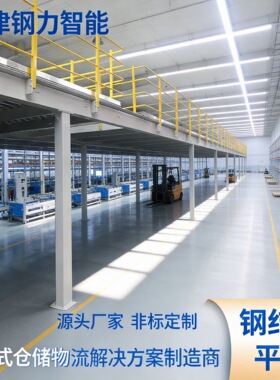 钢力货架冷轧钢阁楼平台钢结构二层搭建仓库储物架
