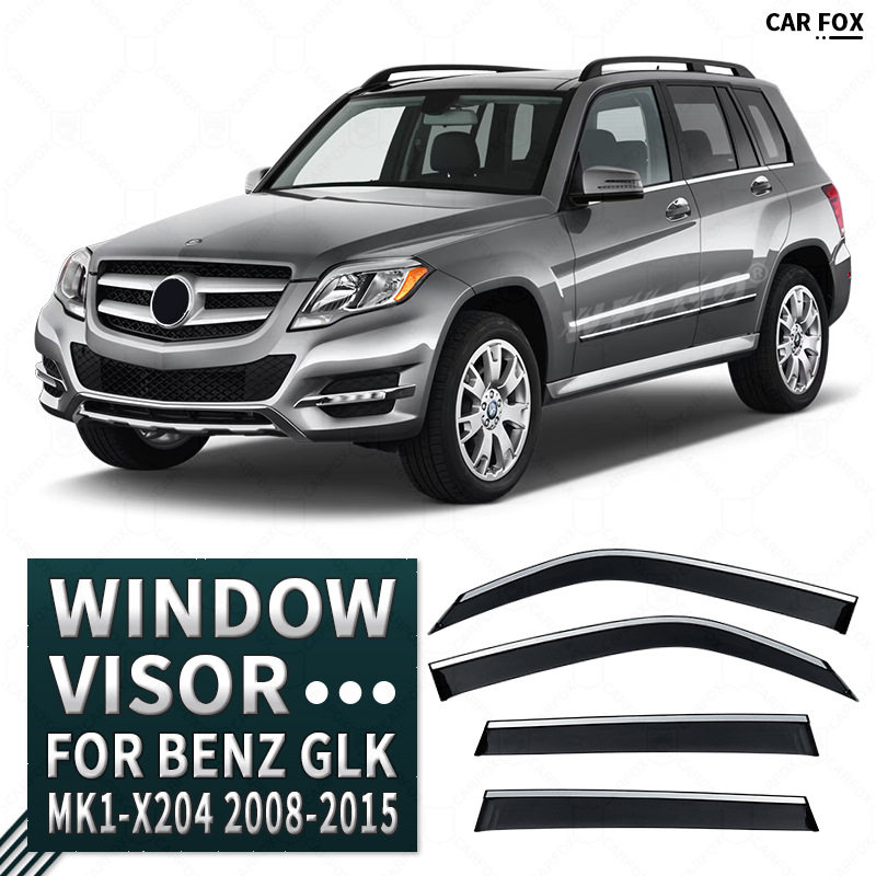 适用于2008-2015奔驰GLK晴雨挡雨板眉BENZGLKX204Windowvisor