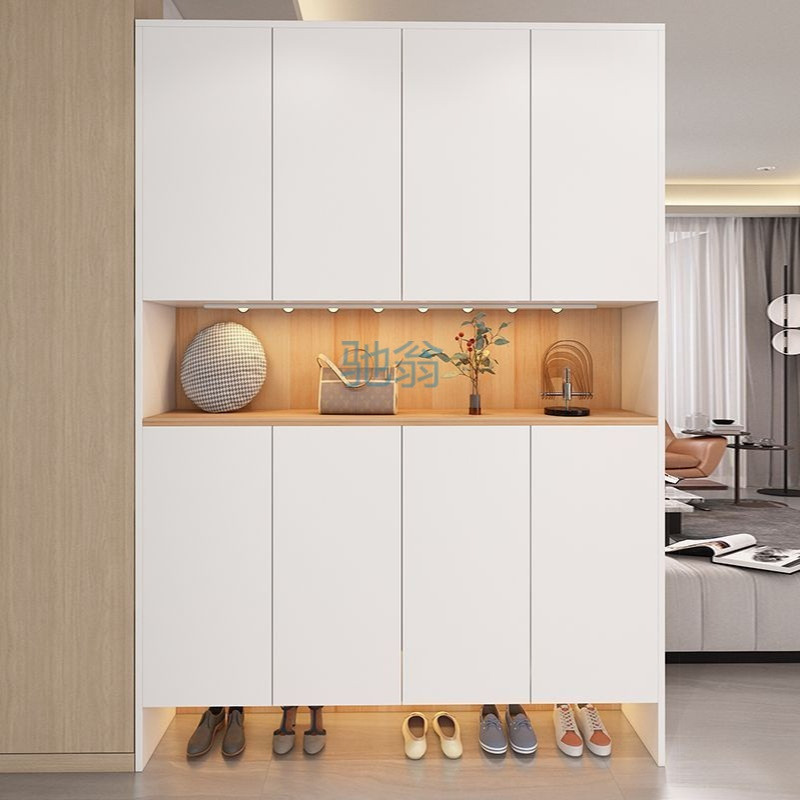 fLE现做鞋柜家用门口2024新款爆款室内入户玄关一体高端多层有门