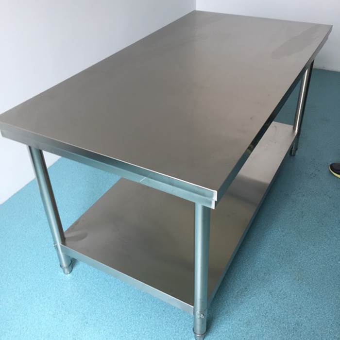 304加厚不锈钢工作台家用商用厨房和面揉面桌柜多功能切菜操作台