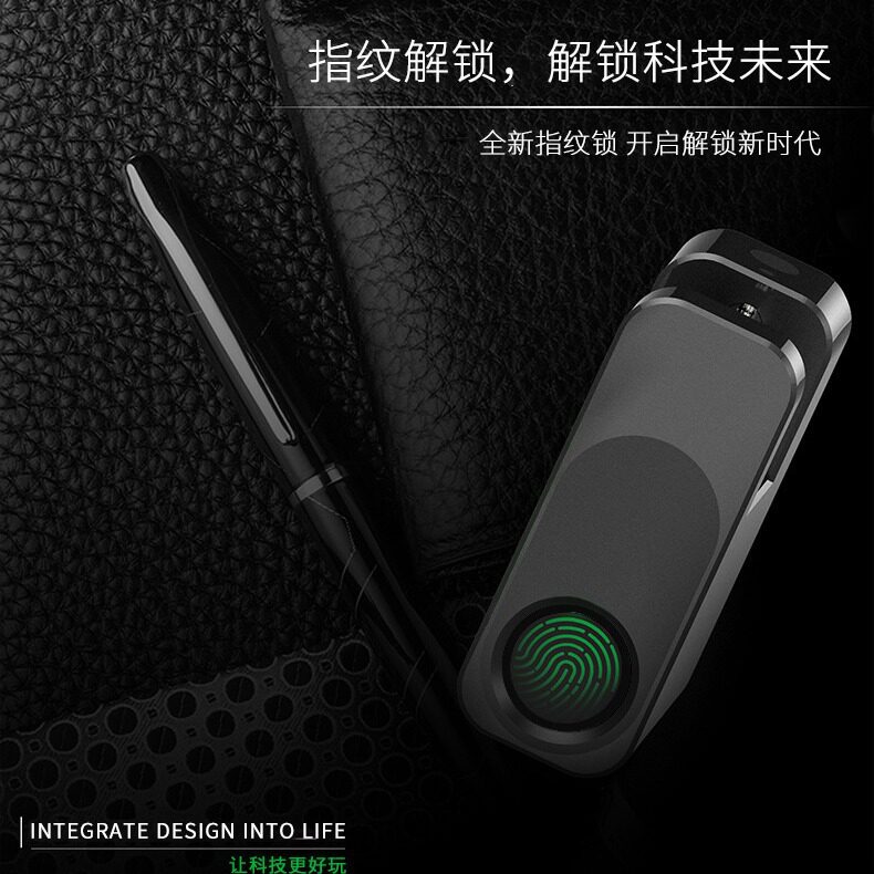 XB30F智能指纹挂锁箱包柜子抽屉拉杆箱迷你防盗电子小号锁