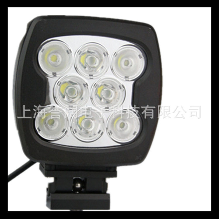 12V24V汽车led射灯80W进口CREE灯珠越野车顶灯工程灯工作灯前杠灯