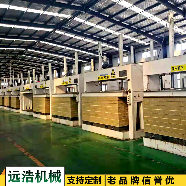 竹木砧板液压冷压机1.3*3米分三段式冷压机家具板厂用定型设备