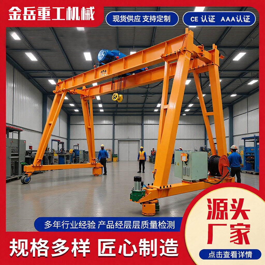 电动龙门架室内无轨道运行小型龙门架起重机1吨2吨3吨5吨龙门架