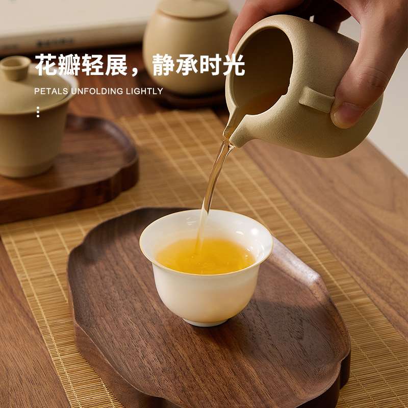 原木托盘壶承泡茶盘家用干泡盘简约收纳盘木质餐盘水果咖啡点心盘