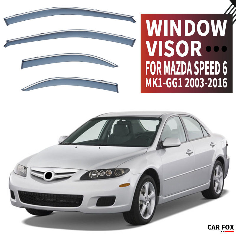 适用于马自达speed 6晴雨挡扰流板Mazda Speed 6 Window visor