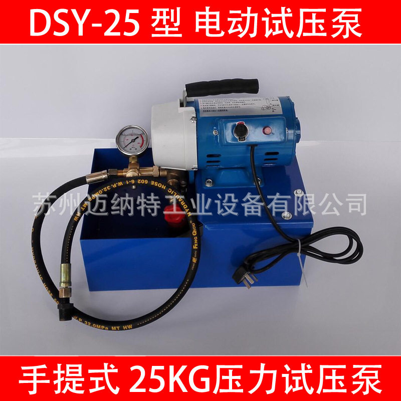电动试压泵DSY25手提式打压泵洗车泵压力泵25KG水压测试泵