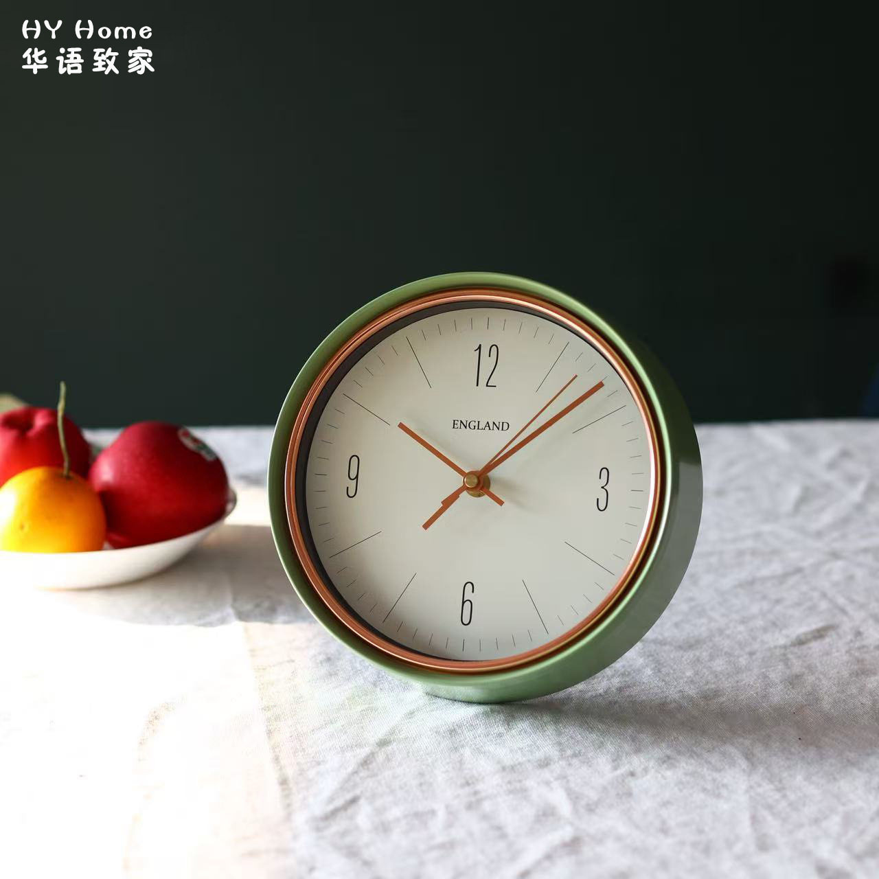 北欧客厅创意高级感静音座钟床头书房餐边柜简约个性时尚百搭台钟