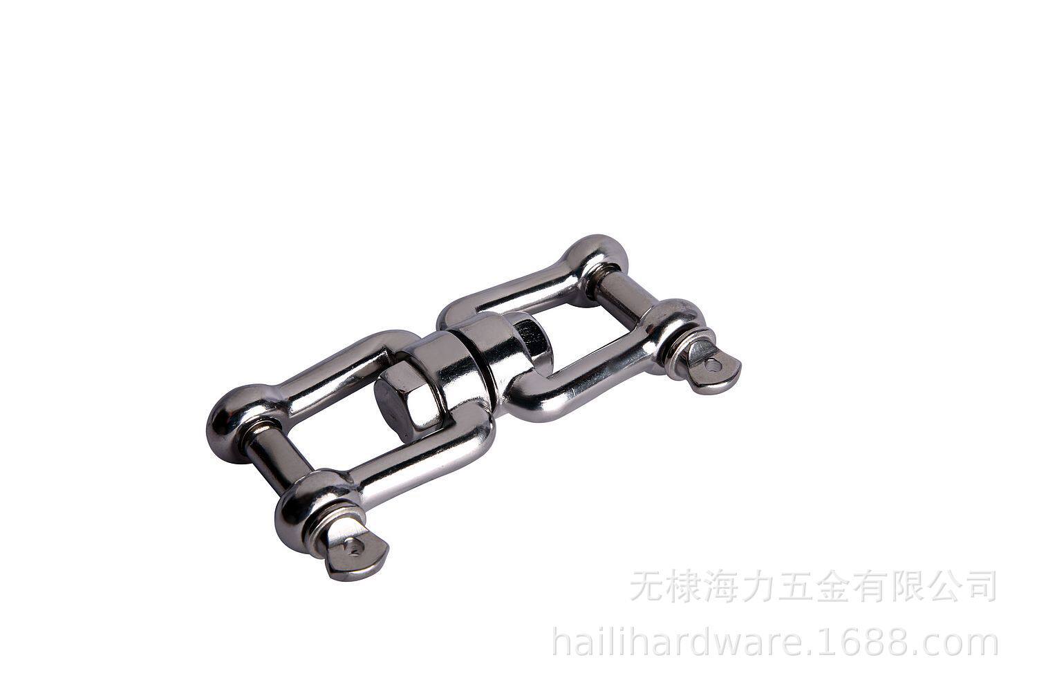 不锈钢链条连接扣八字环万向环叉叉式旋转环万向节高强度耐用
