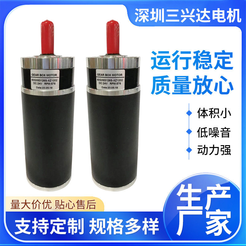 智能家居设备微型直流行星减速电机60gx63126S-XZ1202-24V-576Rpm