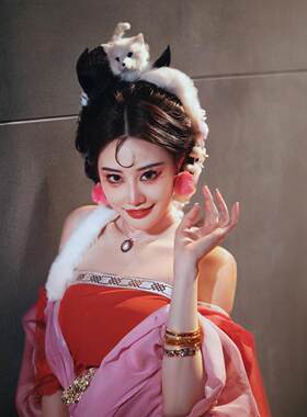 妲己c服汉女成人古装长裙