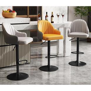吧台椅现代简约高脚凳家用轻奢吧椅酒吧升降凳子收银台椅子高吧凳