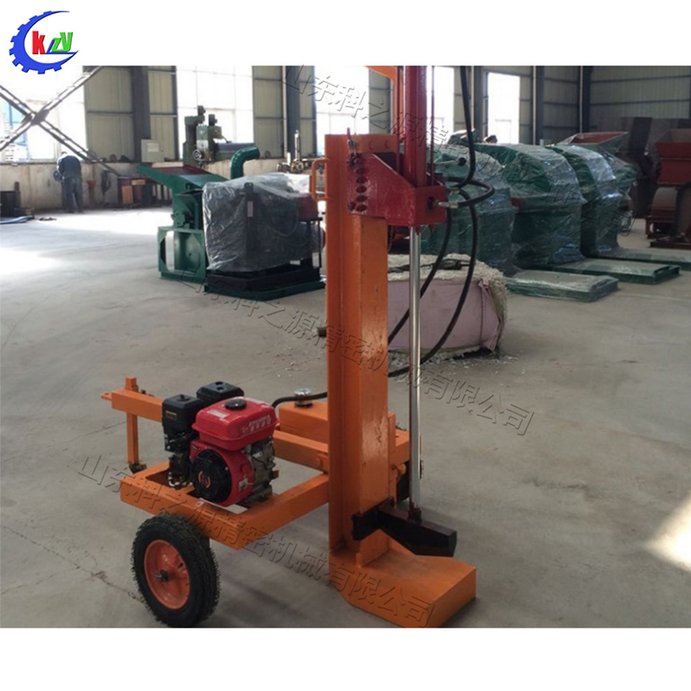 卧式原木劈木机 铡刀式树墩劈裂机 工厂用小型液压木片劈木设备