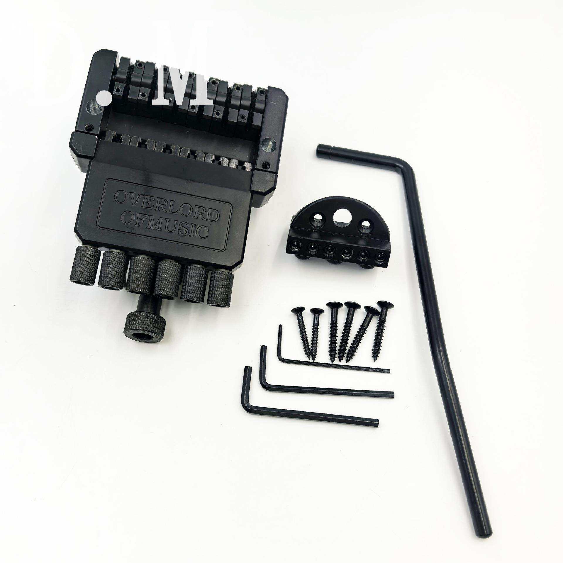 6弦无头电吉他琴桥拉弦板下弦桥下驹颤音琴桥弦枕弦桥下驹整套