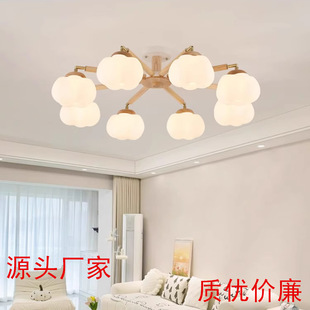 北欧个性 餐厅实木灯具3019 简约原木客厅吸顶灯创意温馨卧室日式