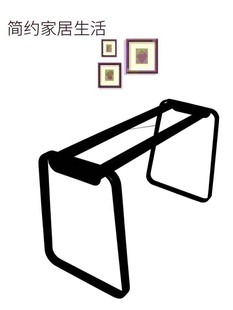 A10L铁艺桌腿金属餐桌腿支架吧台桌架办公桌会议桌架子家用桌子腿