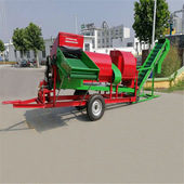 农用干湿两用花生摘果机 电机和拖拉机动力均可 摘花生果机