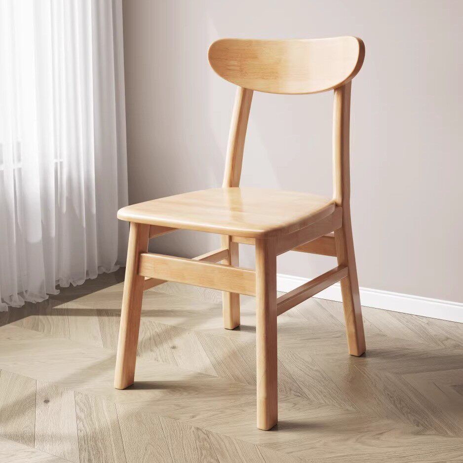 整装全实木椅子靠背椅餐椅家用休闲简约北欧餐厅餐桌椅木头靠背椅