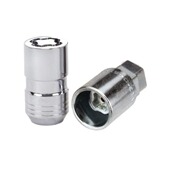 YH1694 1.5mm 轮锁螺纹尺寸M12 防盗螺丝铬圆锥座轮锁 锥形座椅式