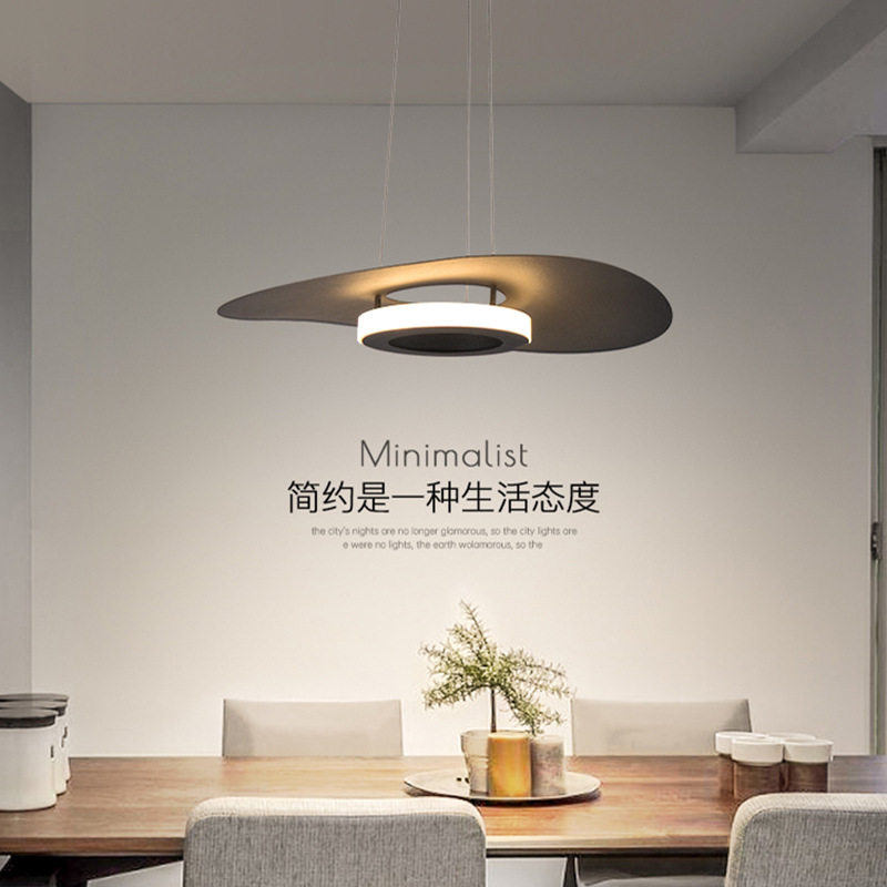 飞碟餐厅吊灯现代简约新款样板间设计师创意餐桌艺术吧台装饰灯具