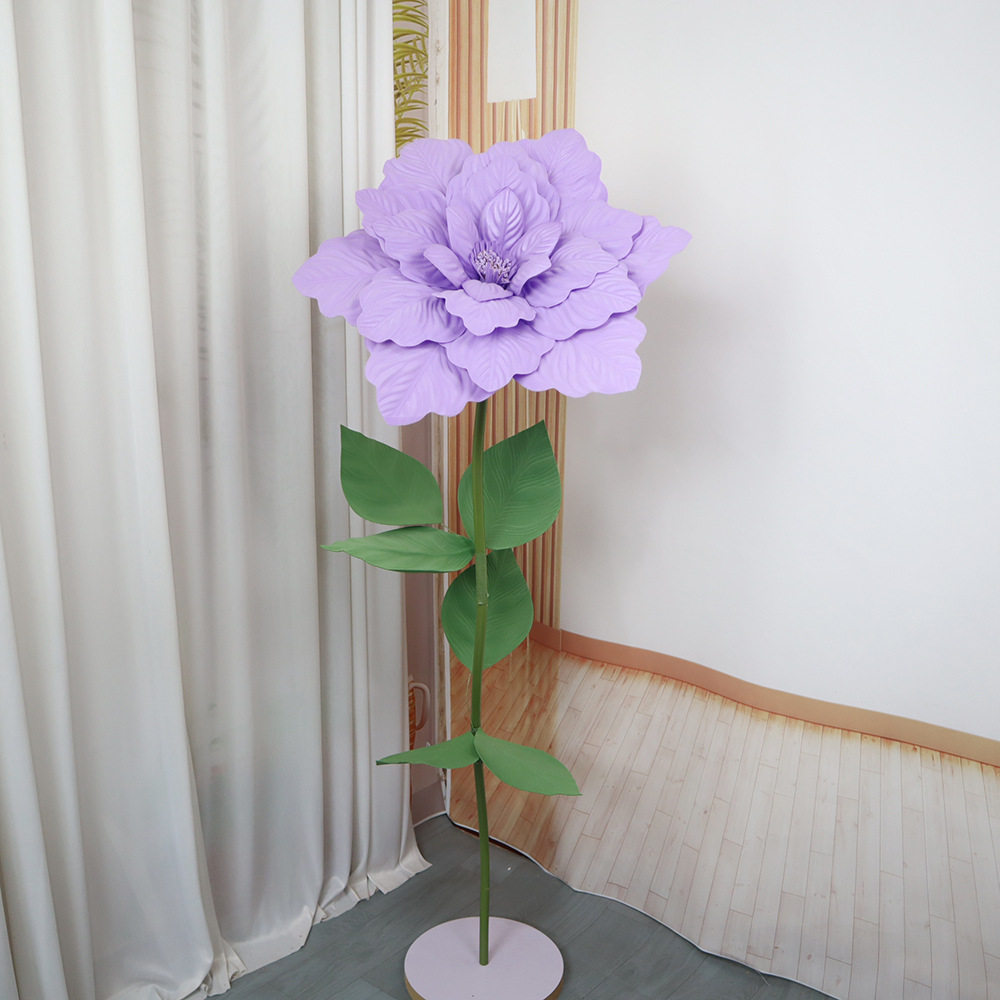 橱窗展示立体PE仿真花婚庆装饰派对活动布置落地套装假花大量批发