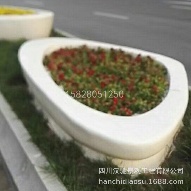 厂家玻璃钢树池座凳成品坐凳树池休闲花盆花缸创意组合型树池