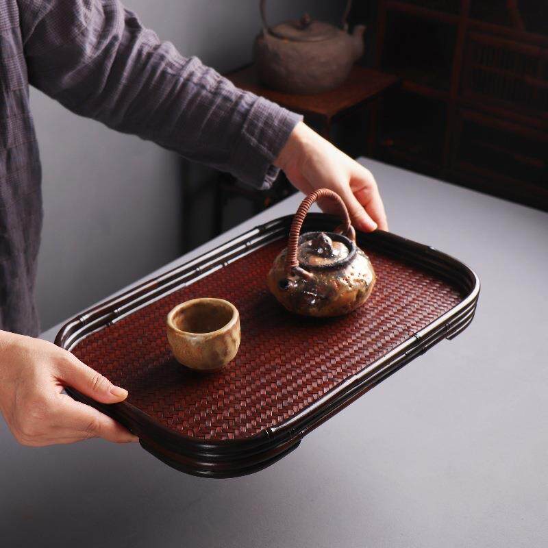 紫竹原竹席面托盘竹制品茶具收纳托盘精品茶具直销竹制品茶具