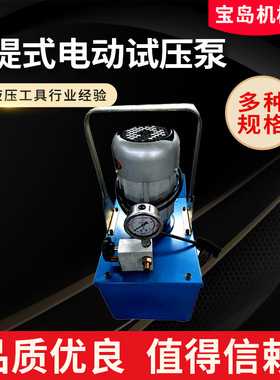 手提式电动试压泵3DSY-2.5 6.3便携式阀门管道试压泵打压机