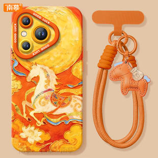 适用华为Pura80手机壳Prua70pro套p70敦煌飞马2026马年ultra新年款p60新款p50防摔p40硅胶p80过年p30红色p20