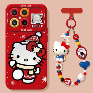 雪花凯蒂适用红米K90手机壳redmi小米K90ProMax套2026马年k80新款 k40过年k30红色k20 K70防摔k60硅胶k50新年款