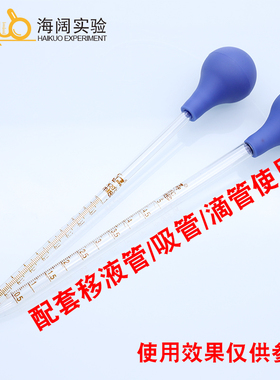 蓝色吸水球 玻璃刻度移液管吸耳球 大容量刻度滴管用吸球 蓝皮头