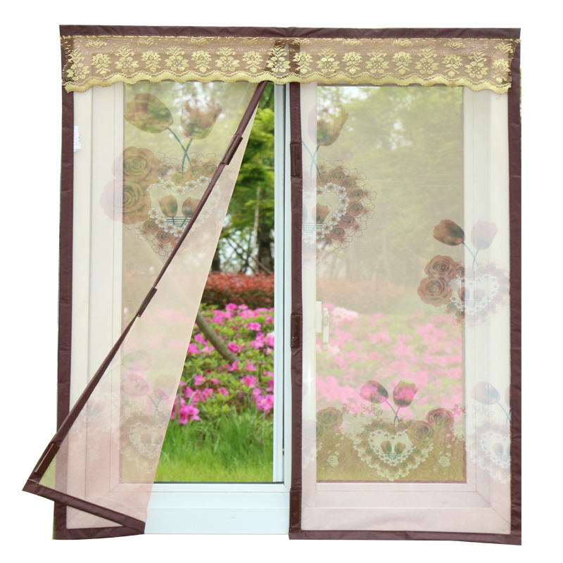 定做磁性防蚊纱窗门帘窗纱窗帘磁条自粘纱门沙窗隐形纱网防猫神器