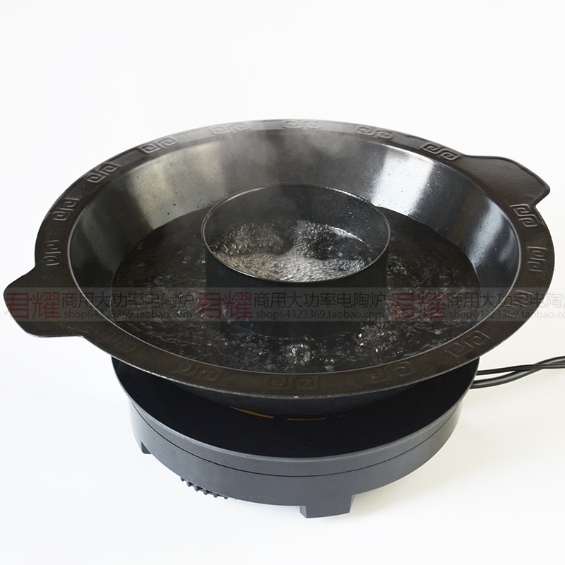 电磁炉火锅商用 圆形嵌入式3000W大功率线控火锅店酒店半桥技术