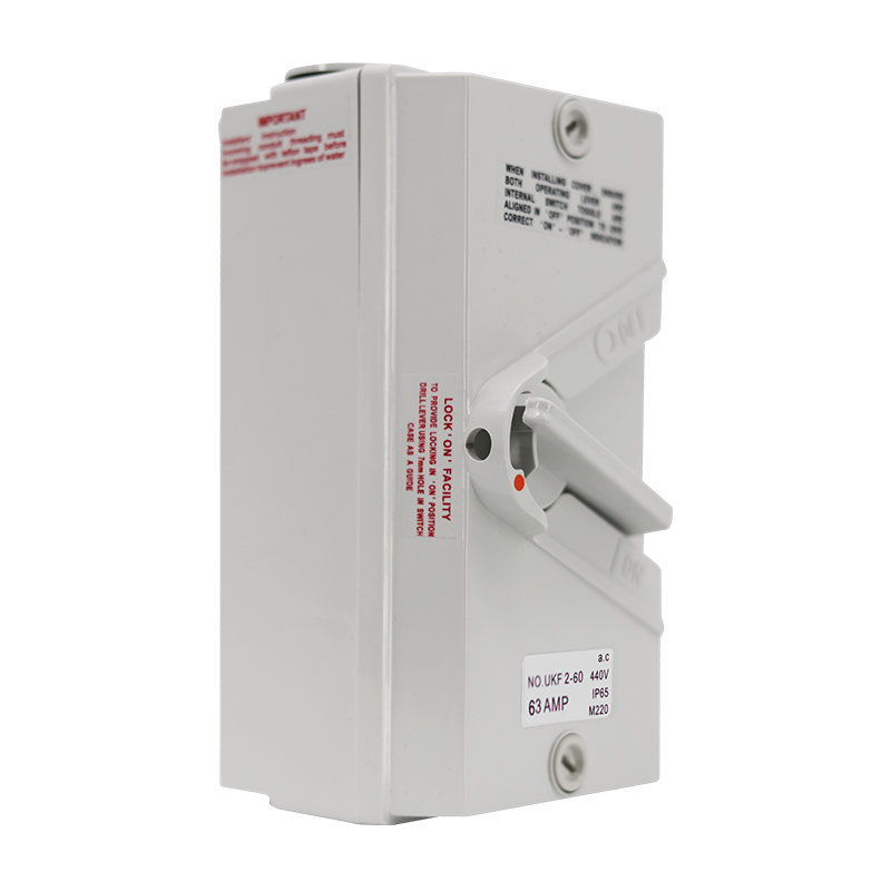 室外防水隔离开关UKF-2P20A/35A/63A户外防雨单项负荷开关220VAC